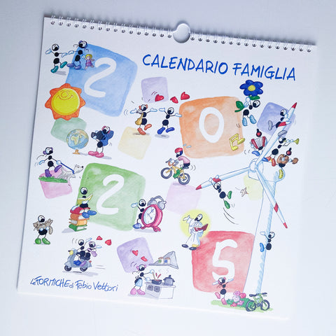 Calendario Famiglia 2025 delle Formiche di Fabio Vettori