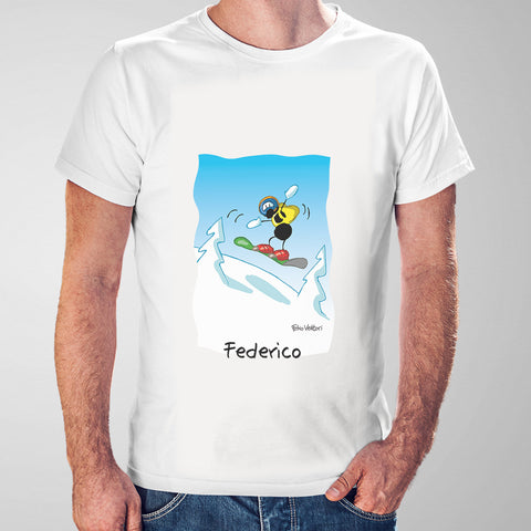 T-Shirt Personalizzata "Snowboard"