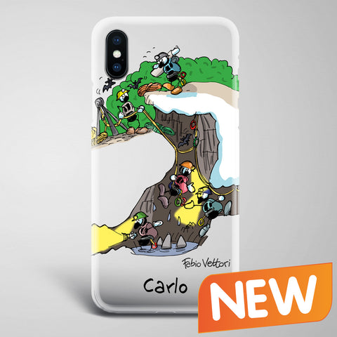 Cover artistica per Smartphone Personalizzata Speleologi