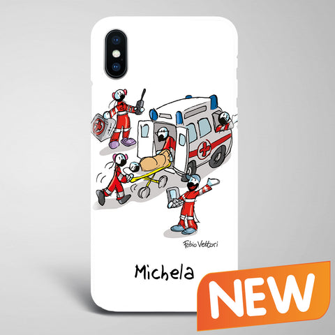 Cover artistica per Smartphone Personalizzata Ambulanza