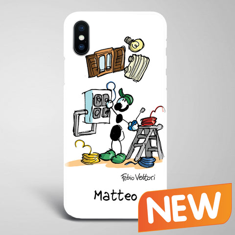 Cover artistica per Smartphone Personalizzata Elettricista