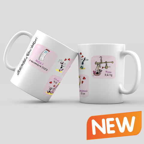 Tazza MUG Personalizzata "Nuovo nato/a"