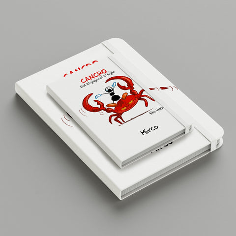 Notebook Personalizzato soggetto "Zodiaco - Cancro"