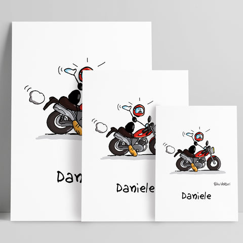 Stampa su poster personalizzata soggetto "Moto"