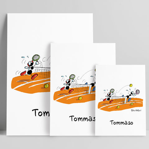 Stampa su poster personalizzata soggetto "Tennis"